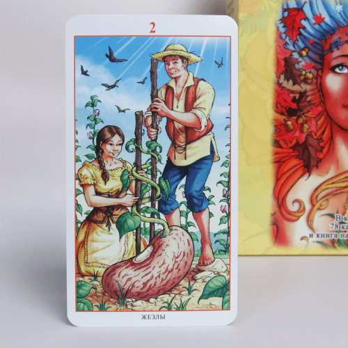 Великий подарунковий набір - Карти ТАРО Колесо Року + Книга (детальна інструкція) Великий подарунковий набір - Карти ТАРО Колесо Року + Книга (детальна інструкція)